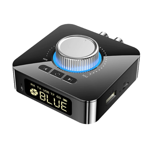 Récepteur-émetteur sans fil BT5.0, micro, lecteur de carte TF, lecteur de disque U, stéréo, prise <span class=keywords><strong>jack</strong></span> 3,5 mm, RCA, adaptateur audio sans fil, télécommande IR pour TV, <span class=keywords><strong>voiture</strong></span> - Product Image 1