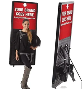 Mochila 3D con Luz LED, Caja de Luz Holográfica, Pantalla Publicitaria, Mochila con Pantalla Holográfica 3D para Publicidad, <span class=keywords><strong>la</strong></span> Más Económica - Product Image 3