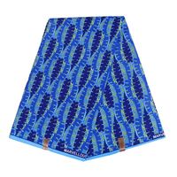 150D kain lilin cetak Afrika poliester 45 "lebar 97gsm Batik Pagne tahan air, anti-jamur, tahan abrasi