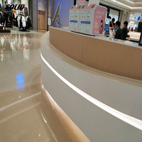 Offre Spéciale pierre artificielle LED réception salon de beauté pour restaurant café hôtel réception bureau supermarché