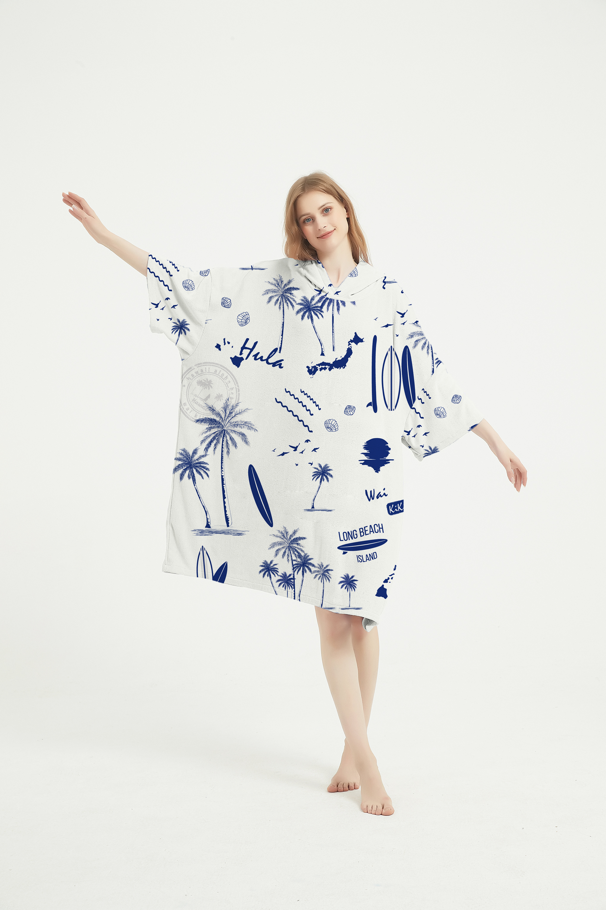 Blue palm tree