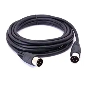 Customize Din 4 Pin Male Plug Connector To Male Adapter Extension Cable For Dvr Digital Video Recorder & Din Audio