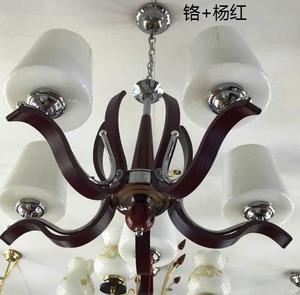 Thiết kế hiện đại và hiện đại phong cách bền và năng lượng hiệu quả thủy tinh và Đèn chùm gỗ & Đèn mặt dây chuyền (7485/5P) - Product Image 3