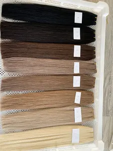 European Pu Skin Weft Russian Tape Hair Extension Inject Invisible Skin Weft Tape In Human Hair Extensions