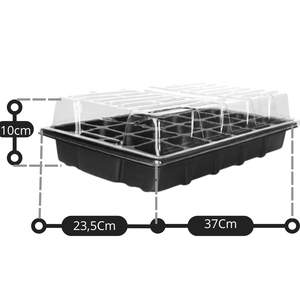 Mini Bandeja de Plástico Reutilizable para Plántulas con Tapa, 72 Celdas, Kit de Propagación para Plantas y Vegetales - Product Image 4