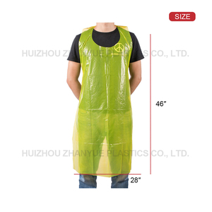 Venta al por mayor de plástico de polietileno impresas de polietileno desechables delantal <span class=keywords><strong>para</strong></span> uso en la fábrica - Product Image 2