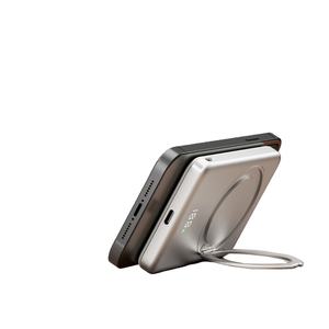 Soporte Giratorio para Carga Rápida Inalámbrica, Banco de Energía Ultrafino de Plástico de 10000 mAh, <span class=keywords><strong>Cargador</strong></span> Portátil de Carga Rápida - Product Image 1