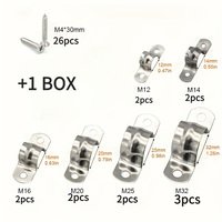Collier de serrage en U métrique réglable et personnalisé en acier inoxydable SS304/SS316 ou en acier au carbone M6 M8 M10 M12 pour support de tuyau