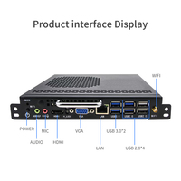 I3 I5 I7 Fabricante Mini Pocket PC OPS Dual Cores para Windows Android Media Player Digital Signage Office School Computer