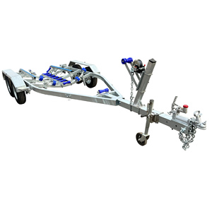 <span class=keywords><strong>Remorque</strong></span> de <span class=keywords><strong>jet</strong></span> <span class=keywords><strong>ski</strong></span> bon marché à double essieu simple, galvanisée, 5,8 m, <span class=keywords><strong>remorque</strong></span> de bateau - Product Image 2