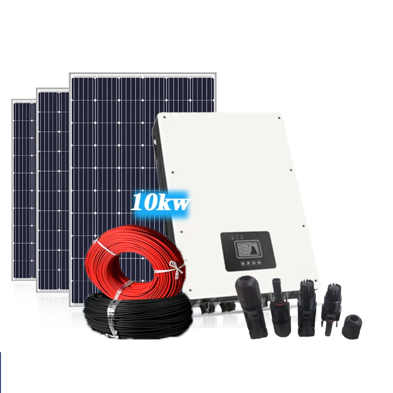Donghui 격자 태양 에너지 시스템 휴대용 10kw 완료 태양열 전원 시스템