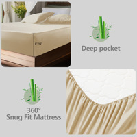 Parure de lit quatre pièces en fibre 100 % polyester tissée, directement de l'usine, pour maison d'hôtes, transfrontalière, toucher soyeux et rafraîchissant pour l'été, couleur unie