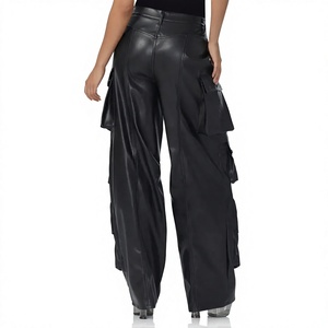 ELYSIAN INDUSTRIES <b>Men</b> <b>Leather</b> <b>Pants</b> Casual Straight Fit Mid Waist Eco-friendly Midweight High-quality Daily Wear Classic Winter - Product Image 2