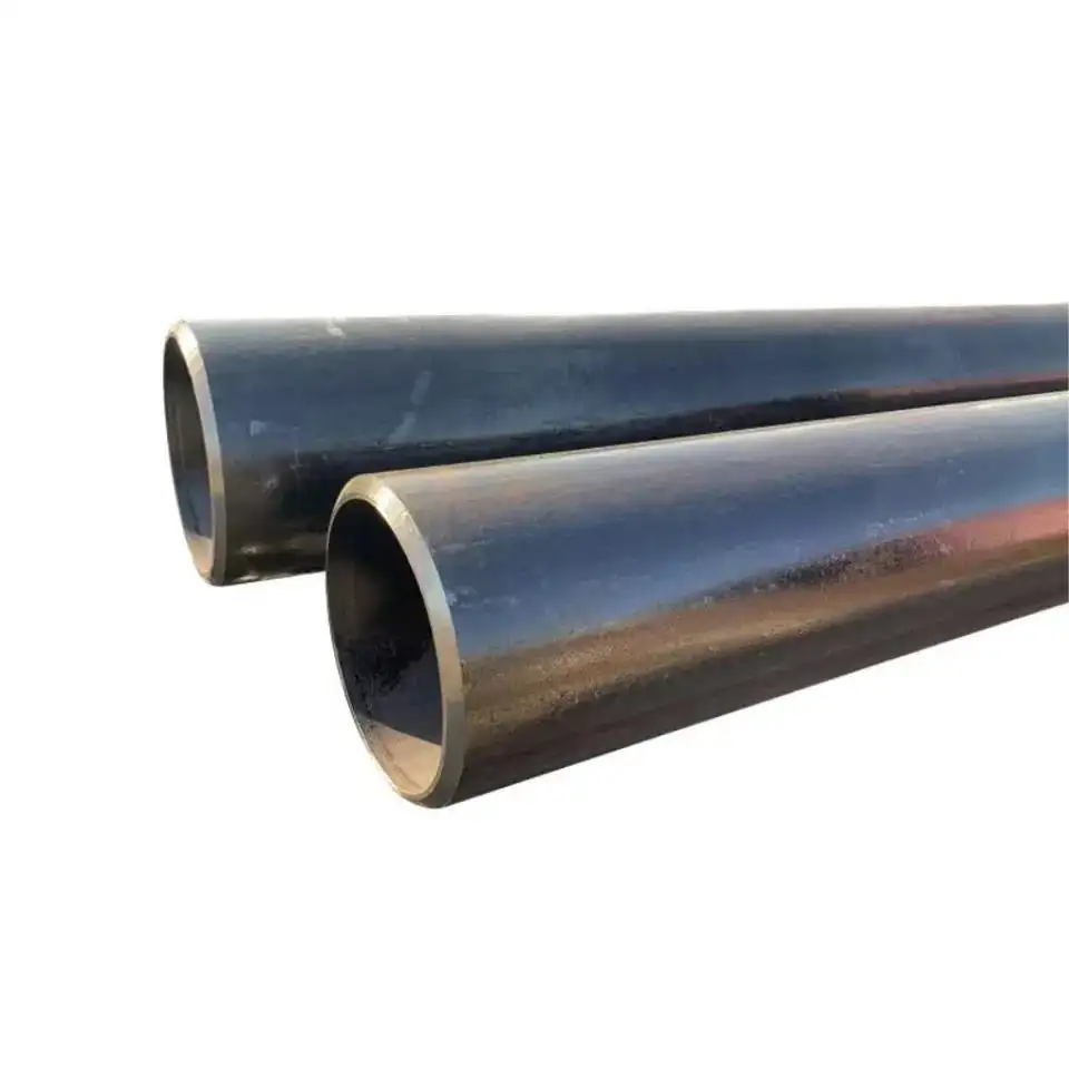 ASTM A106 A36 A53 Spiral kaynaklı siyah hafif karbon çelik boru yuvarlak dikdörtgen ERW kaynaklı çelik boru