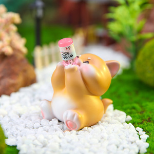 Nouvelle figurine en résine pour animaux de compagnie, mignonne et adorable, cadeau surprise tendance pour <span class=keywords><strong>le</strong></span> bureau. - Product Image 4