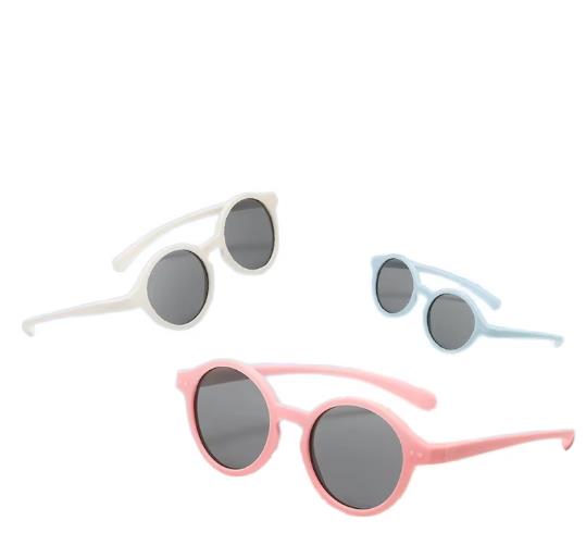 Roshambo Bend-in-half Flexible Round Kids Sunglasses | Made In Italy Polarized Uv400 Lens Carrying Sleeve Silicone Strap Ear Locks Included - Foto 13