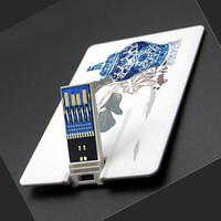 Clé USB 3.0 promotionnelle en forme de carte de crédit avec impression de logo personnalisé – Prix de gros pour cadeaux d'affaires