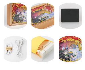 Lámpara de escultura de papel acrílico 3d para habitación de niños, diseño de moda Simple, luz nocturna, decoración para fiesta de boda, ángulo - Product Image 5