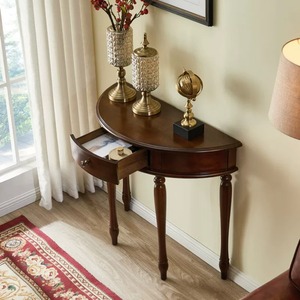<span class=keywords><strong>Console</strong></span> élégante et rétro en bois massif pour la décoration de la maison, table d'entrée pour le salon, armoire de rangement élégante - Product Image 6