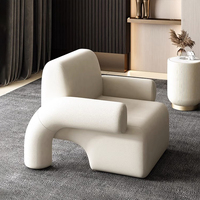 Nordique Offre Spéciale crème blanc chaise de loisirs Simple concepteur moderne salon chaise élégante hôtel salle de réunion simple canapé chaise