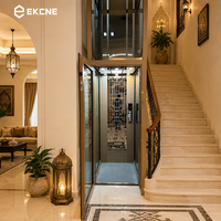 Ascenseur panoramique à 2 étages pour maison, prix bas, ascenseur de villa avec porte automatique pour maison, fourni directement par l'usine