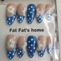 Uñas Postizas Hechas a Mano con Diseño de Almendra, 10 Piezas, Uñas Decoradas con Mariposas y Patrón de Ataúd para un Estilo Elegante