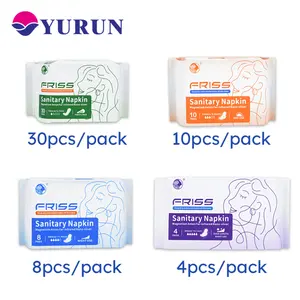 Friss Sanitary Napkin Manufacturer Cotton High Absorbency Female Sanitary Napkin Breathable Daily Use Anion Period Pads