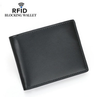 Portefeuille fin pour homme en microfibre de fibre de carbone avec protection RFID 11x9.x2cm