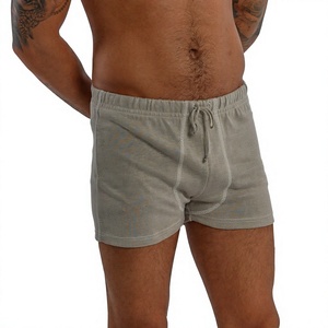 Caleçons Boxers Homme Taille Mi-Haute de Haute Qualité avec Cordon de Serrage, Respirants, 100% Coton Tricoté, Sans Coutures, Séchage Rapide, Sous-vêtements Personnalisés Fabrication OEM - Product Image 3