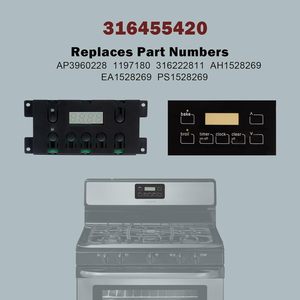 Placa de Control para <span class=keywords><strong>Horno</strong></span> y Estufa 316455420 Compatible con <span class=keywords><strong>Electrolux</strong></span> Kenmore, Reemplaza AP3960228 1197180 - Product Image 3