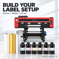 Printer Label UV DTF Profesional Qingyi 620mm Epson I3200-U1 dengan Efek 3D High-Gloss untuk Label Vinyl Transfer Panas