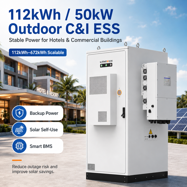 Industrial Solar Energy Storage System 75kWh 100kWh 200kWh 300kWh Hybrid Inverter Lithium Ion Battery off Grid Battery Storage