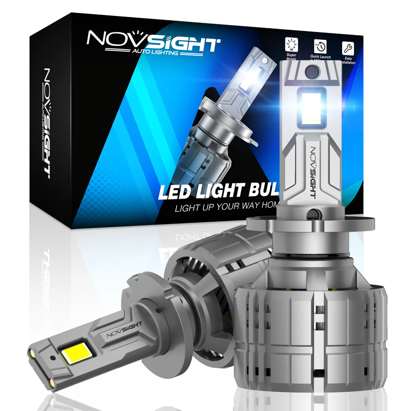 Novsight Высокая мощность 20000lm/лампа d4s светодиодные фары для последующего внедрения СПГ d1 d2 d3 H7 H11 для автомобилей и мотоциклов, 200W светодиодные лампы h4 Автомобильные фары
