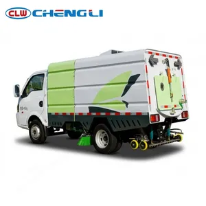 Camion balayeuse électrique Dongfeng Huashen 4,5t 4×2 avec batterie BYD de 56 kWh et charge rapide en 0,5 heure pour le balayage routier - Product Image 4