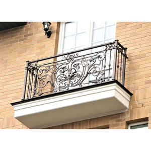 Balcon français en fer forgé en acier de Géorgie Conception de garde-corps Juliet Protéger <span class=keywords><strong>les</strong></span> personnes ou <span class=keywords><strong>les</strong></span> fenêtres - Product Image 4