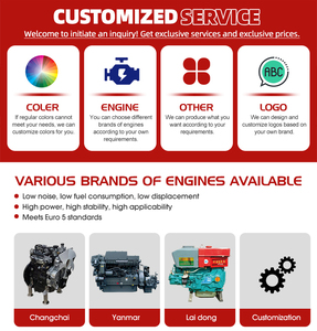 5 व्यापक रूप से उपयोग की जाने वाली कृषि मशीनरी छोटे चावल रोटरी टिलर खेती उपकरण मिनी क्रॉलर ट्रैक्टर ट्रैक्टर - Product Image 4