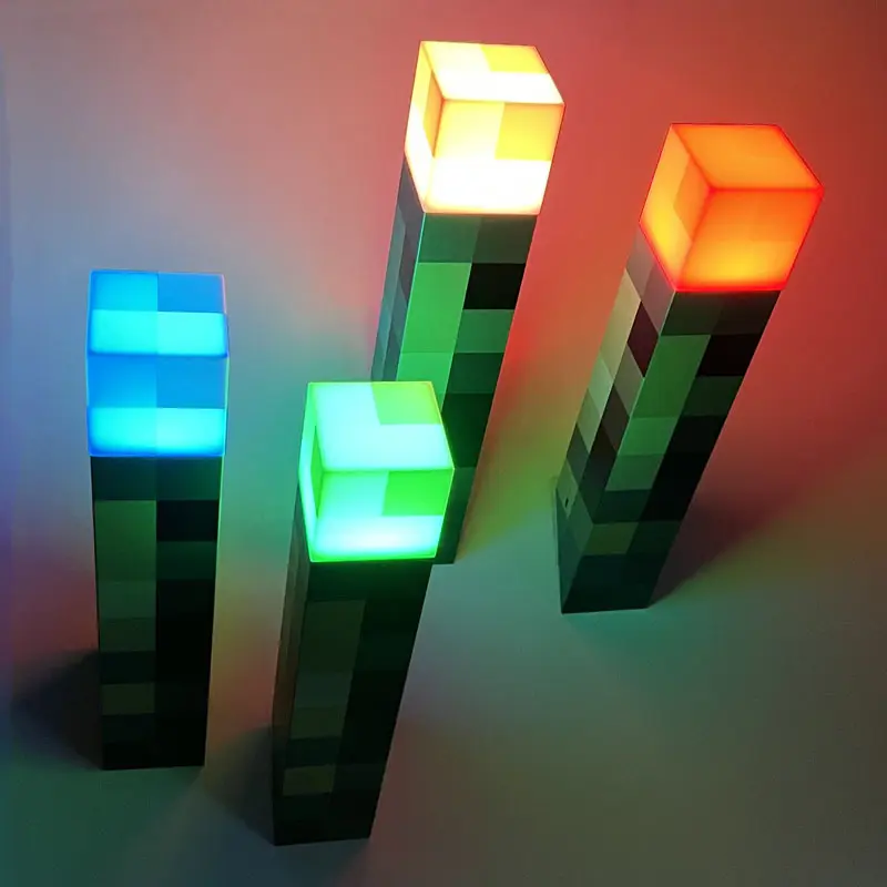 Howlighting Torch Miner's Lamp Juego Periféricos Modelo de juguete para niños Luz nocturna táctil recargable para salas de juegos