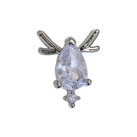 Breloques 3D pour ongles de Noël argentées, en métal, zircon et strass, design bonbons, bijoux pour ongles, sapins, chaussettes, cannes, pierres précieuses, marque Weiju, personnalisables