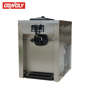 Máquina de Gelato de Sobremesa Pequeña de Acero Inoxidable 304 de un Solo Sabor y Súper Silenciosa / Máquina Comercial Mini de Helado Suave y Yogur - Product Image 6