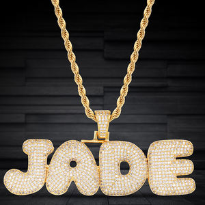 ห่วงโซ่จี้ชื่อฮิปฮอปส่วนบุคคล-เครื่องประดับตัวอักษรสุดเจ๋ง-ผู้จำหน่าย-เครื่องประดับ-ราคาขายส่ง - Product Image 1