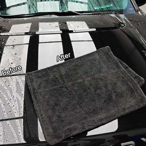 Toalla de microfibra de alta absorción para asientos de coche, paño de lavado ultra absorbente, toalla grande para secar el coche, 1200 Gsm - Product Image 2