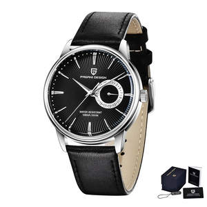 Orologio da Polso Pagani Design PD-1654 per Uomo, Movimento al Quarzo, Sportivo di Lusso, Cinturino in Pelle, Impermeabile - Product Image 6