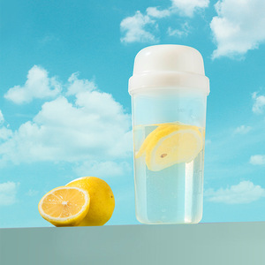 Portable Water Bottle 500Ml Transparent With Lemon For Outdoor Camping Travel Hiking Picnic - Product Image 1