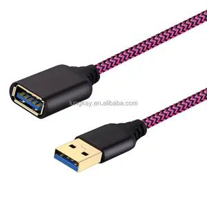 New 5Gbps USB 3.0 Male to Female Cable Nylon braid Charging and data transfer For PC USB Extension Cable