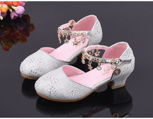 132-3 di alta Qualità di Nuovo Arrivo Per Bambini Scarpe Da Ballo di Compleanno del Commercio All'ingrosso Del Partito D'oro Scarpe di Strass - Product Image 6