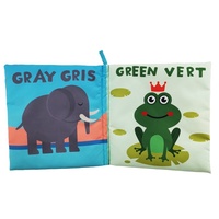 Personnalisez votre propre logo, livre en tissu d'activités pour enfants, livre d'apprentissage des couleurs, livre de jeu pour bébé, impression sur tissu