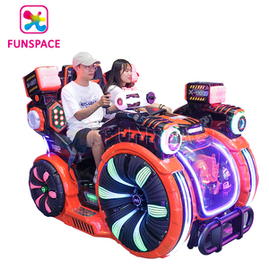 Funspace - Coche <span class=keywords><strong>de</strong></span> Juego para Niños <span class=keywords><strong>de</strong></span> 2 Plazas, Operado con Monedas y Batería, para Parques <span class=keywords><strong>de</strong></span> Diversiones al Aire Libre - Product Image 1