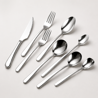 Ensemble de couverts de haute qualité en acier inoxydable 304, finition miroir, couteau, fourchette, cuillère, pour restaurant, hôtel