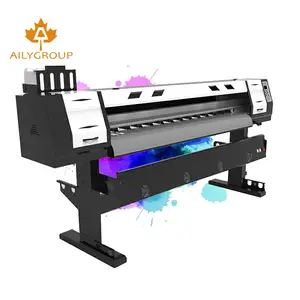 Aily Gruppo miglior prezzo di grande formato 1.8m dx7/dx5 testa eco solvente stampante 1 plotter a getto d'inchiostro