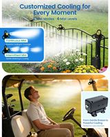 Système de pulvérisation basse pression F164 avec pompe pour parapluie extérieur Gazebo Golf Cart Filter Atomization Cooling PE